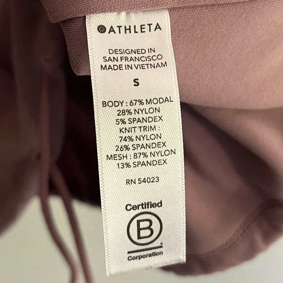 Athleta Gray and Pink Oversized Turtleneck Sweatshirt size Small - Picture 7 of 9